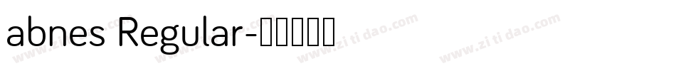 abnes Regular字体转换
